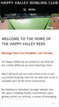 Mobile Screenshot of happyvalleybowlingclub.com